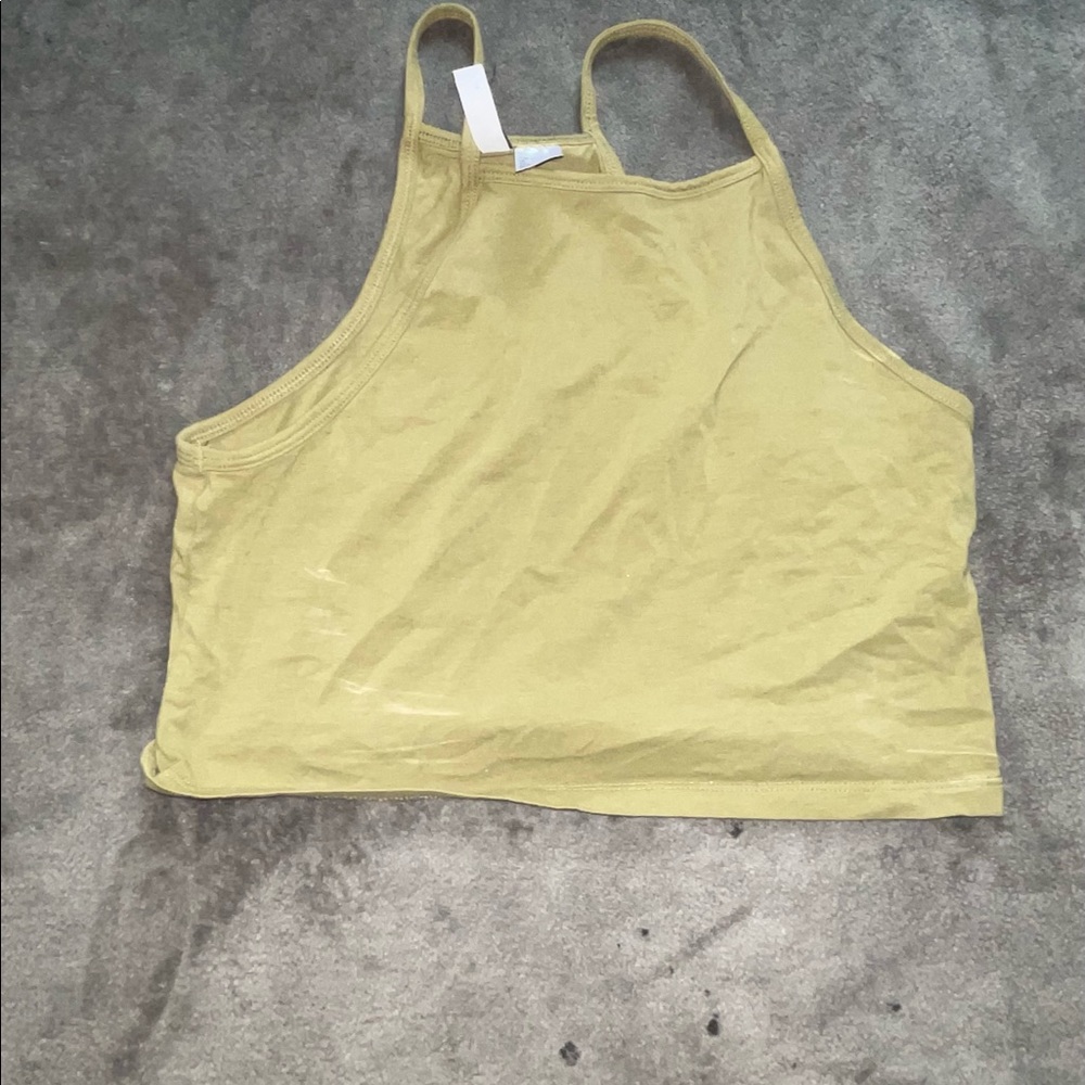 Green Crop Top